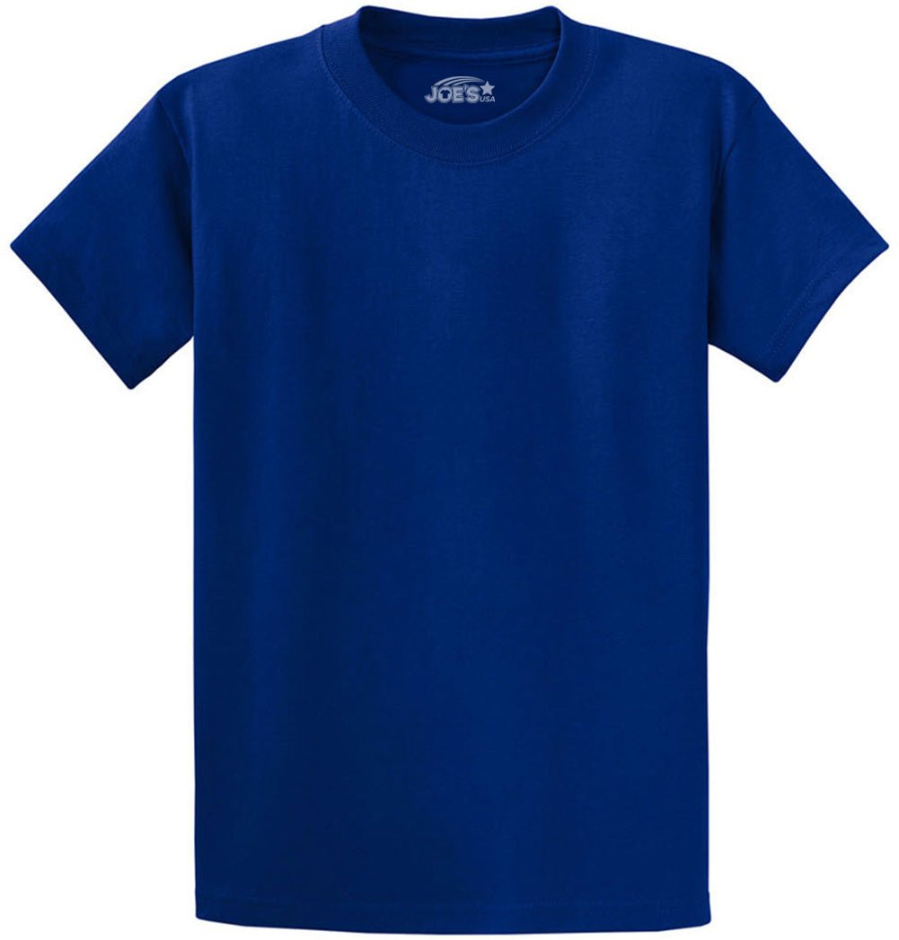 6.1oz 100% Heavy Cotton Men’s T-Shirt, Classic Fit Blank Plain Tee, Unprinted Casual Top
