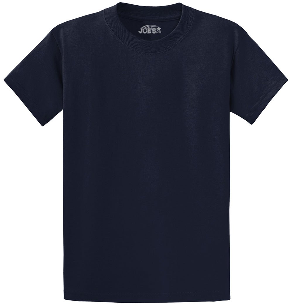 6.1oz 100% Heavy Cotton Men’s T-Shirt, Classic Fit Blank Plain Tee, Unprinted Casual Top