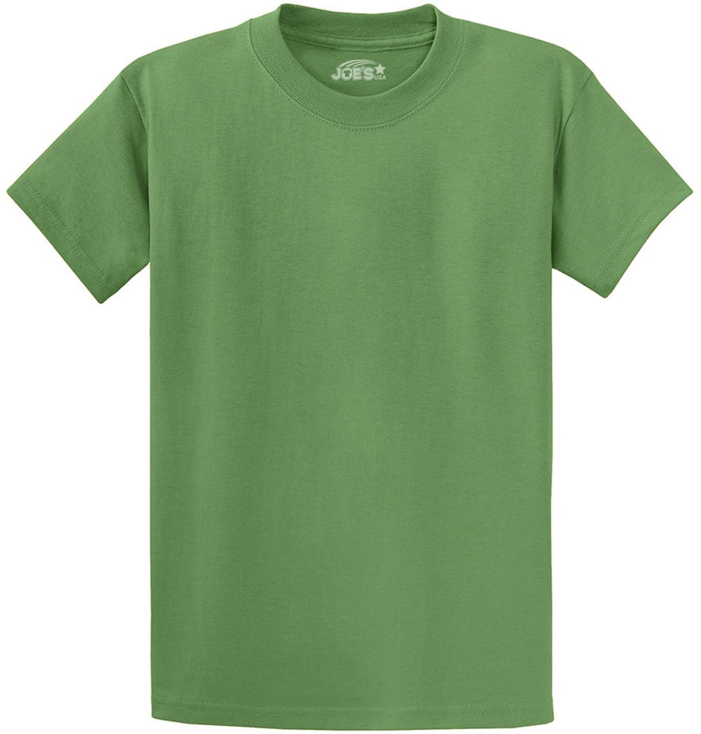 6.1oz 100% Heavy Cotton Men’s T-Shirt, Classic Fit Blank Plain Tee, Unprinted Casual Top