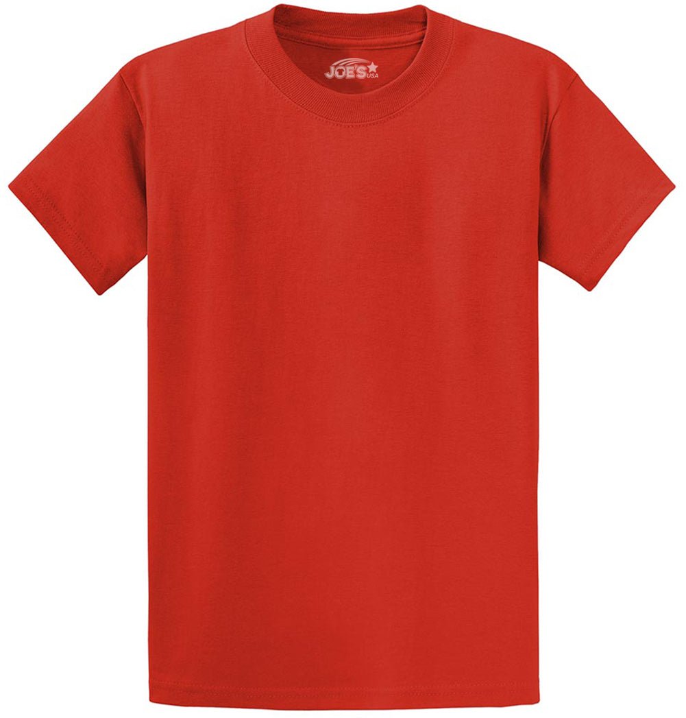 6.1oz 100% Heavy Cotton Men’s T-Shirt, Classic Fit Blank Plain Tee, Unprinted Casual Top