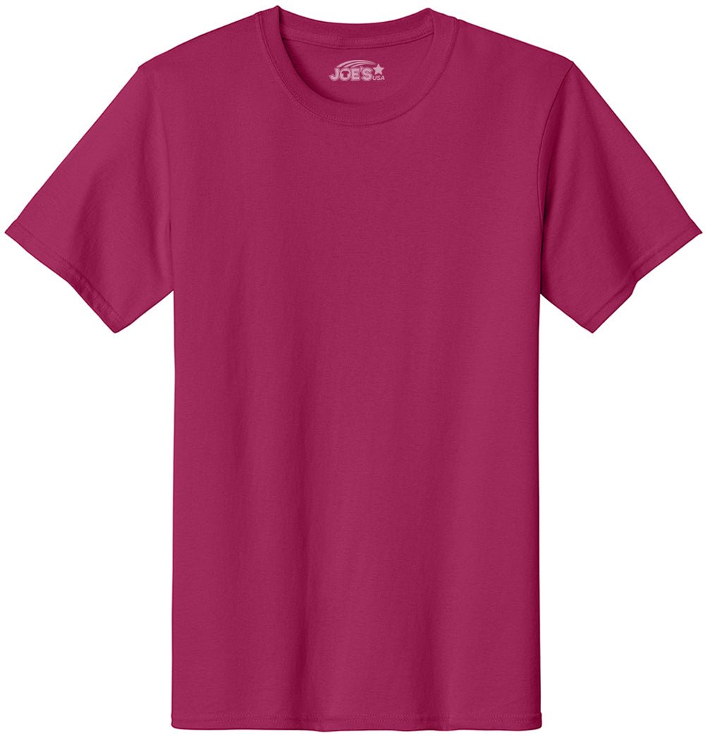 6.1oz 100% Heavy Cotton Men’s T-Shirt, Classic Fit Blank Plain Tee, Unprinted Casual Top