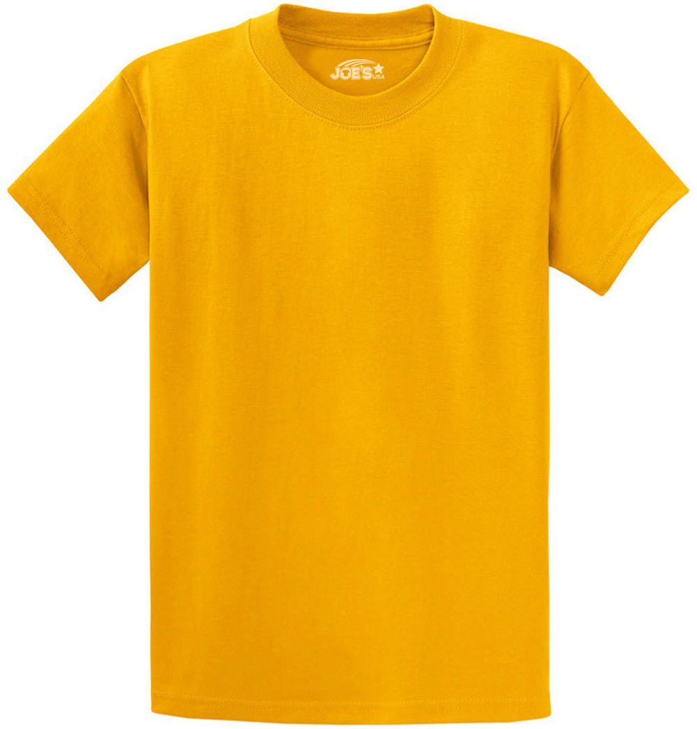 6.1oz 100% Heavy Cotton Men’s T-Shirt, Classic Fit Blank Plain Tee, Unprinted Casual Top