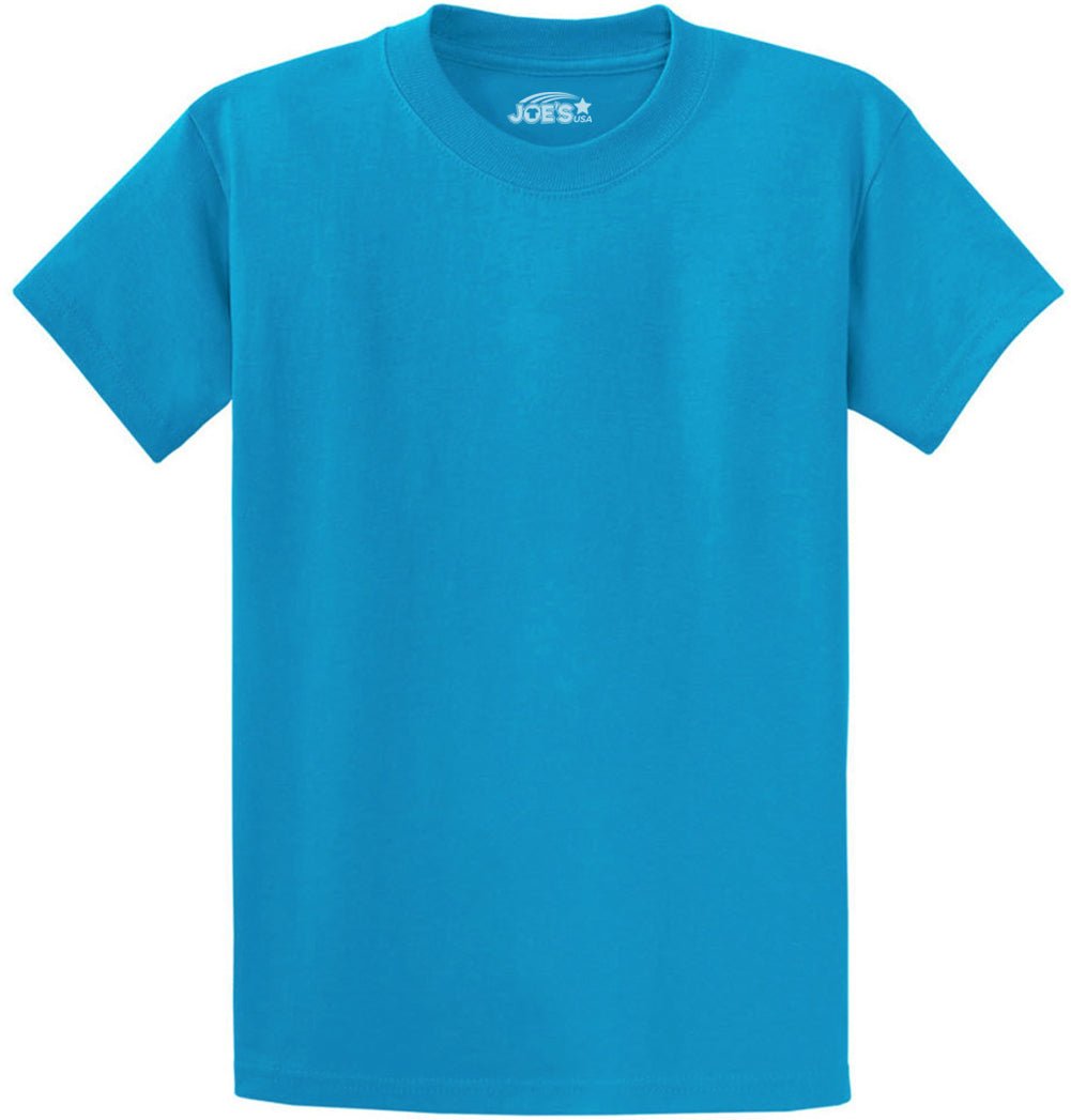 6.1oz 100% Heavy Cotton Men’s T-Shirt, Classic Fit Blank Plain Tee, Unprinted Casual Top