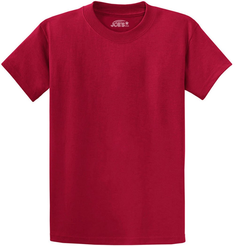 6.1oz 100% Heavy Cotton Men’s T-Shirt, Classic Fit Blank Plain Tee, Unprinted Casual Top