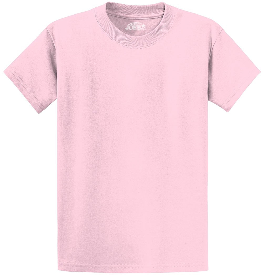 6.1oz 100% Heavy Cotton Men’s T-Shirt, Classic Fit Blank Plain Tee, Unprinted Casual Top