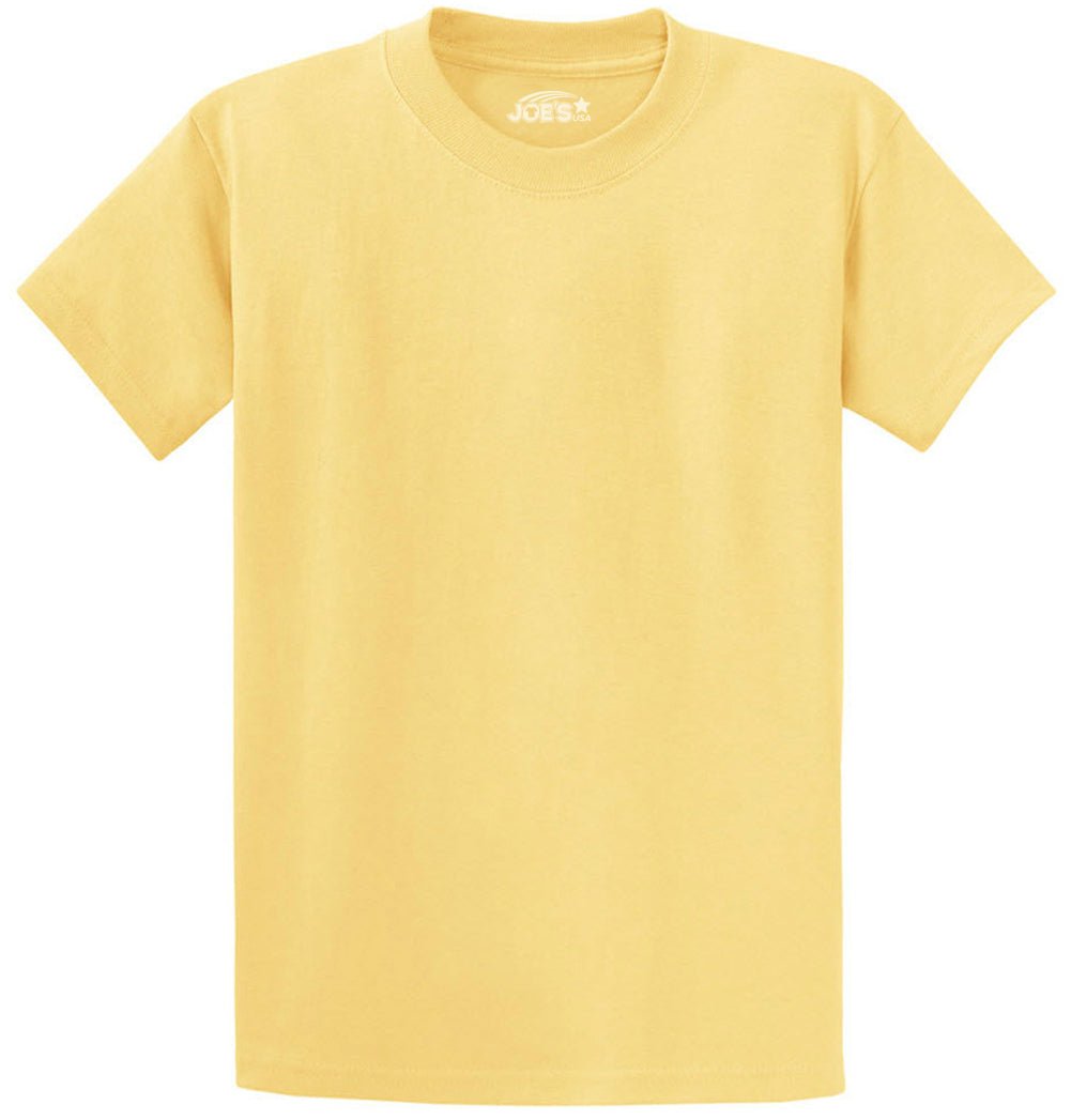 6.1oz 100% Heavy Cotton Men’s T-Shirt, Classic Fit Blank Plain Tee, Unprinted Casual Top
