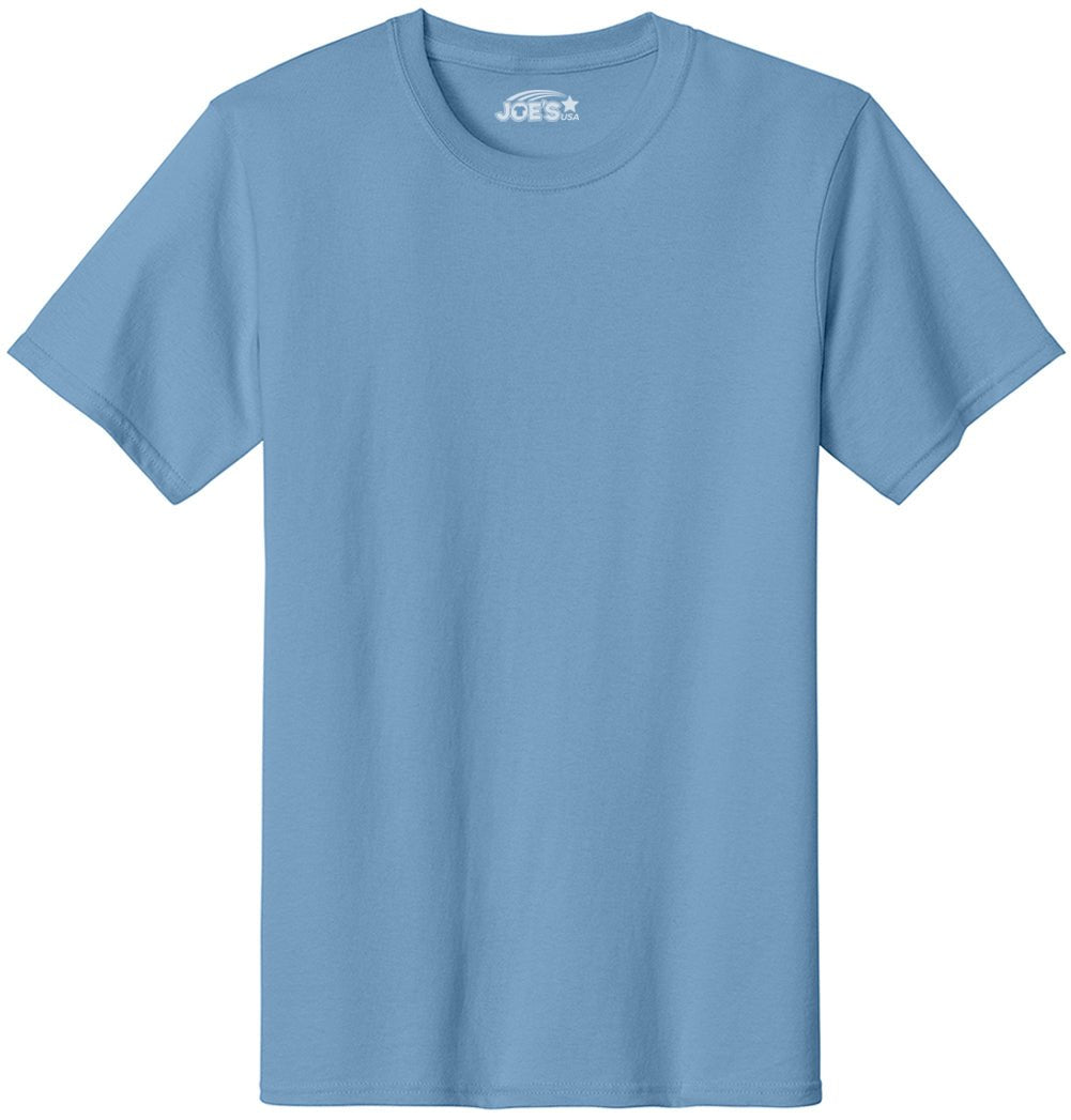 6.1oz 100% Heavy Cotton Men’s T-Shirt, Classic Fit Blank Plain Tee, Unprinted Casual Top
