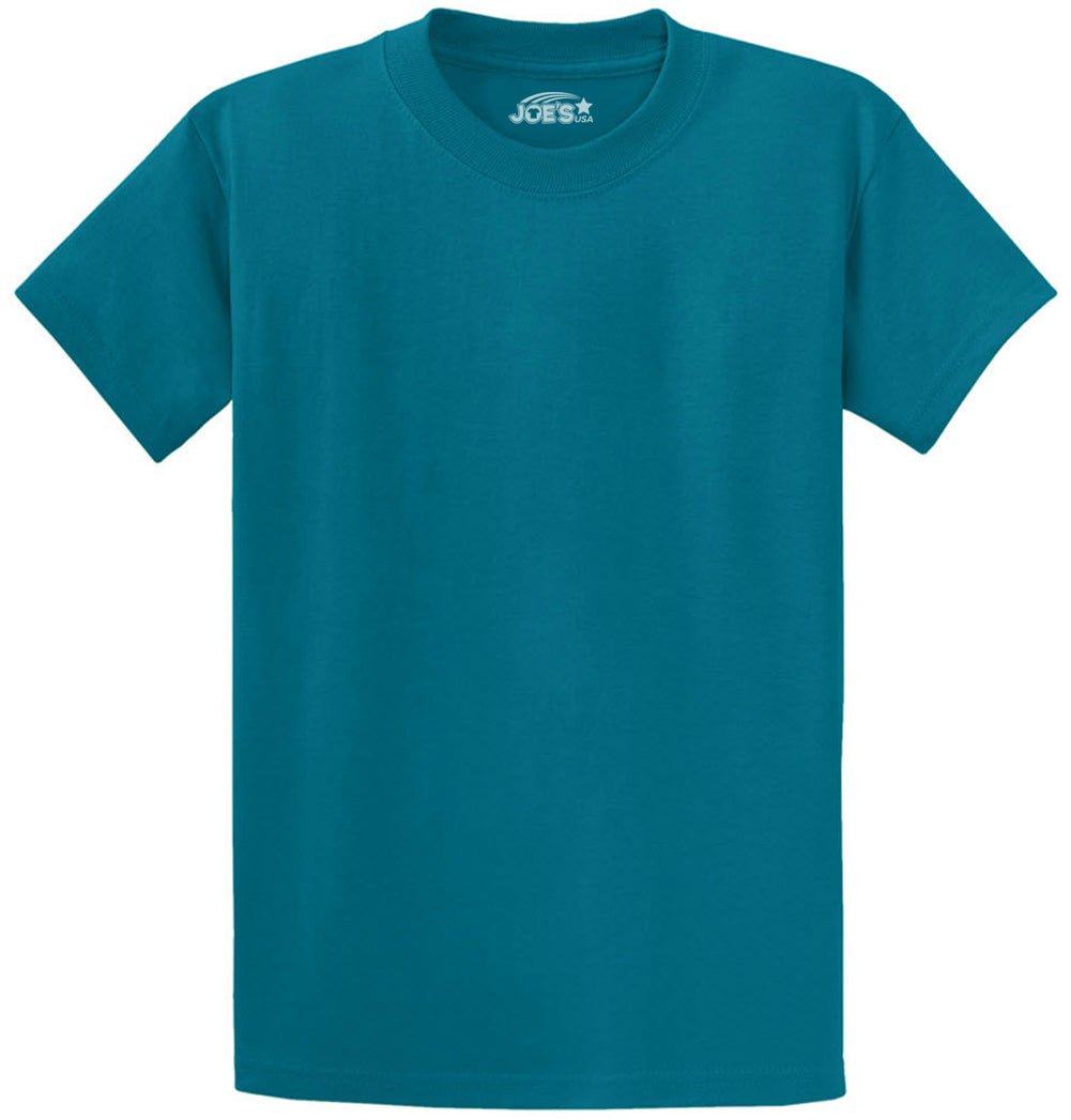 6.1oz 100% Heavy Cotton Men’s T-Shirt, Classic Fit Blank Plain Tee, Unprinted Casual Top