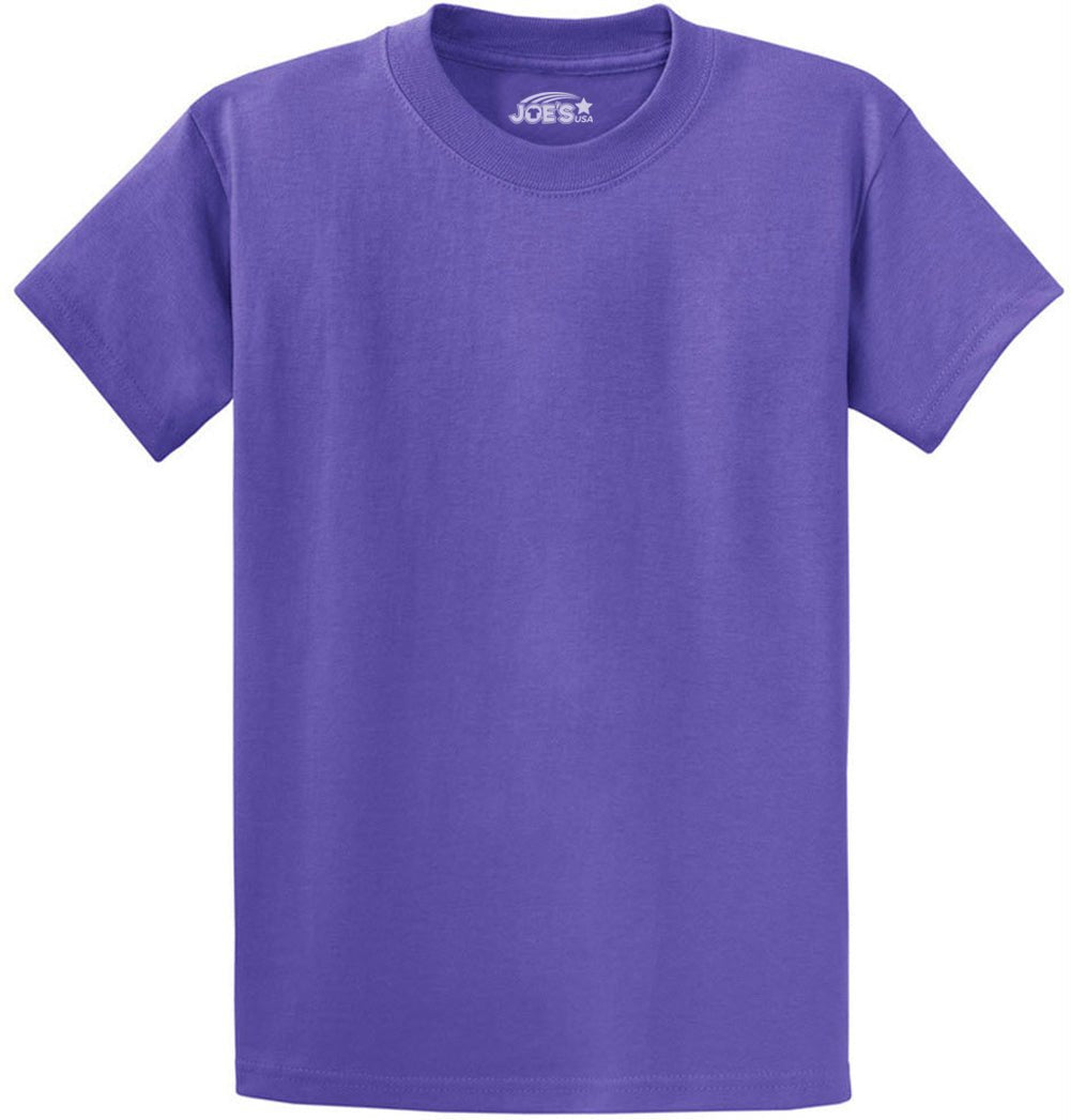 6.1oz 100% Heavy Cotton Men’s T-Shirt, Classic Fit Blank Plain Tee, Unprinted Casual Top