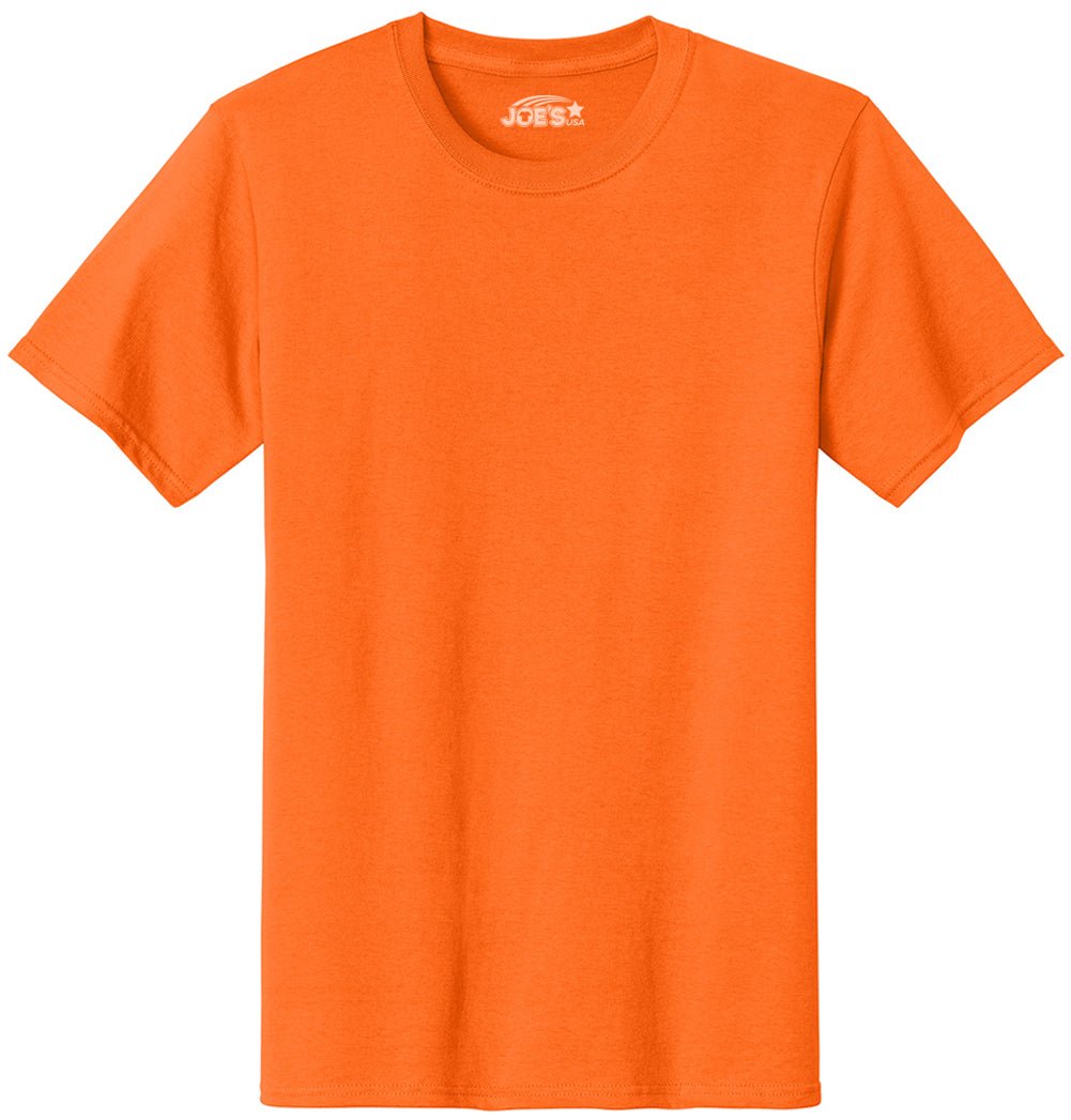 6.1oz 100% Heavy Cotton Men’s T-Shirt, Classic Fit Blank Plain Tee, Unprinted Casual Top