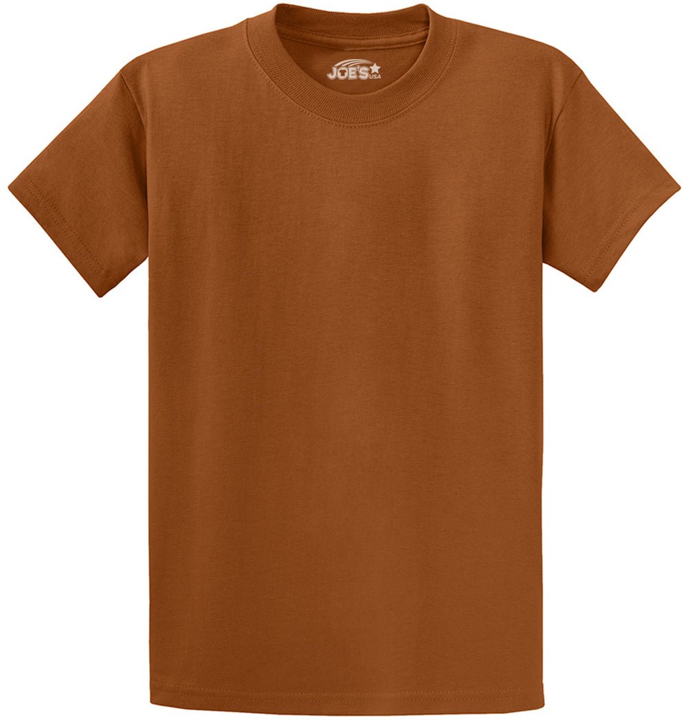 6.1oz 100% Heavy Cotton Men’s T-Shirt, Classic Fit Blank Plain Tee, Unprinted Casual Top