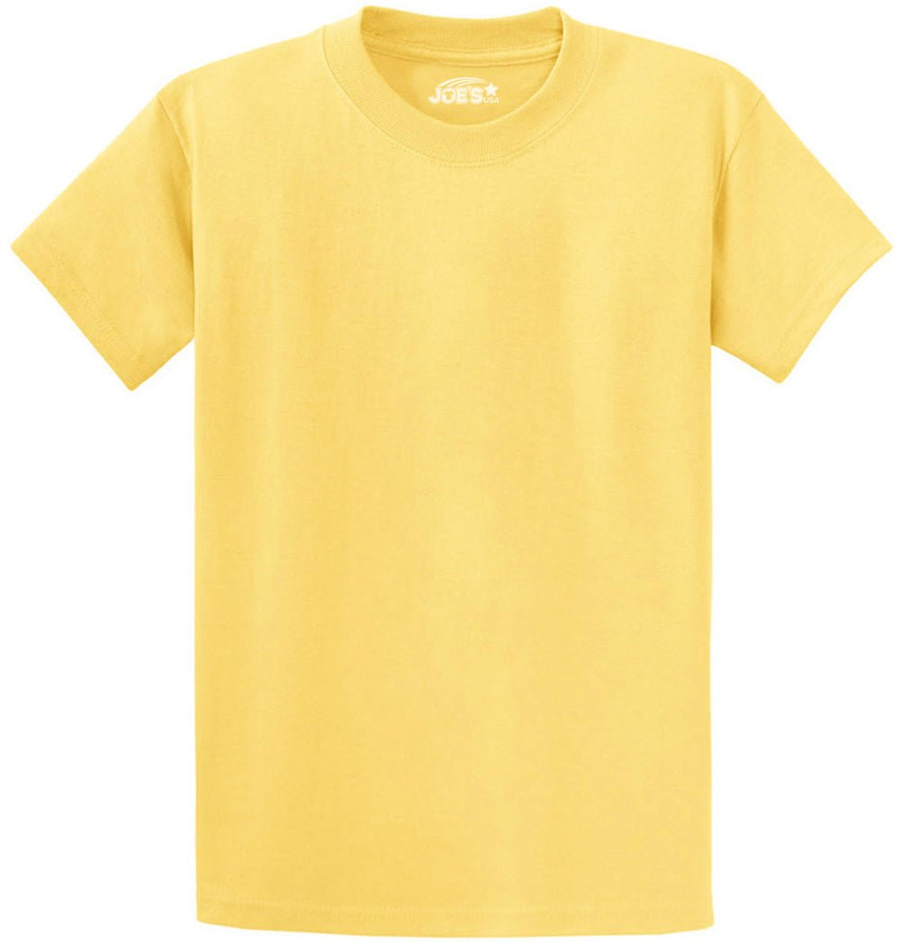 6.1oz 100% Heavy Cotton Men’s T-Shirt, Classic Fit Blank Plain Tee, Unprinted Casual Top