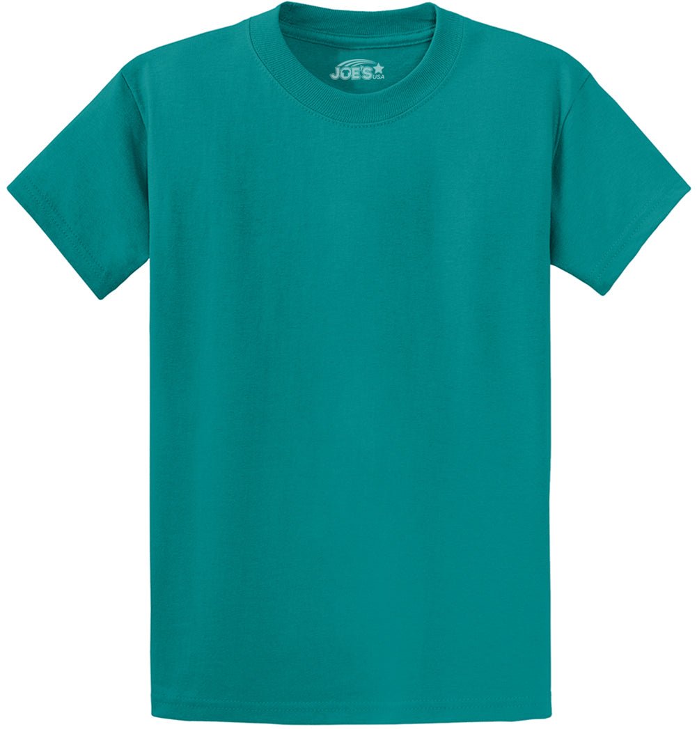 6.1oz 100% Heavy Cotton Men’s T-Shirt, Classic Fit Blank Plain Tee, Unprinted Casual Top