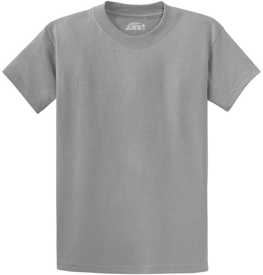 6.1oz 100% Heavy Cotton Men’s T-Shirt, Classic Fit Blank Plain Tee, Unprinted Casual Top