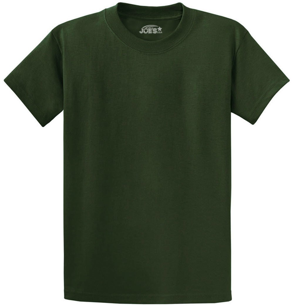 6.1oz 100% Heavy Cotton Men’s T-Shirt, Classic Fit Blank Plain Tee, Unprinted Casual Top