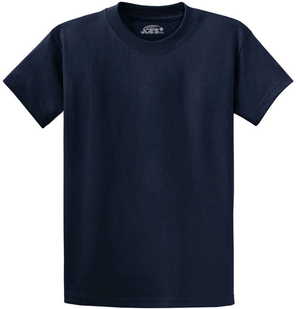 6.1oz 100% Heavy Cotton Men’s T-Shirt, Classic Fit Blank Plain Tee, Unprinted Casual Top