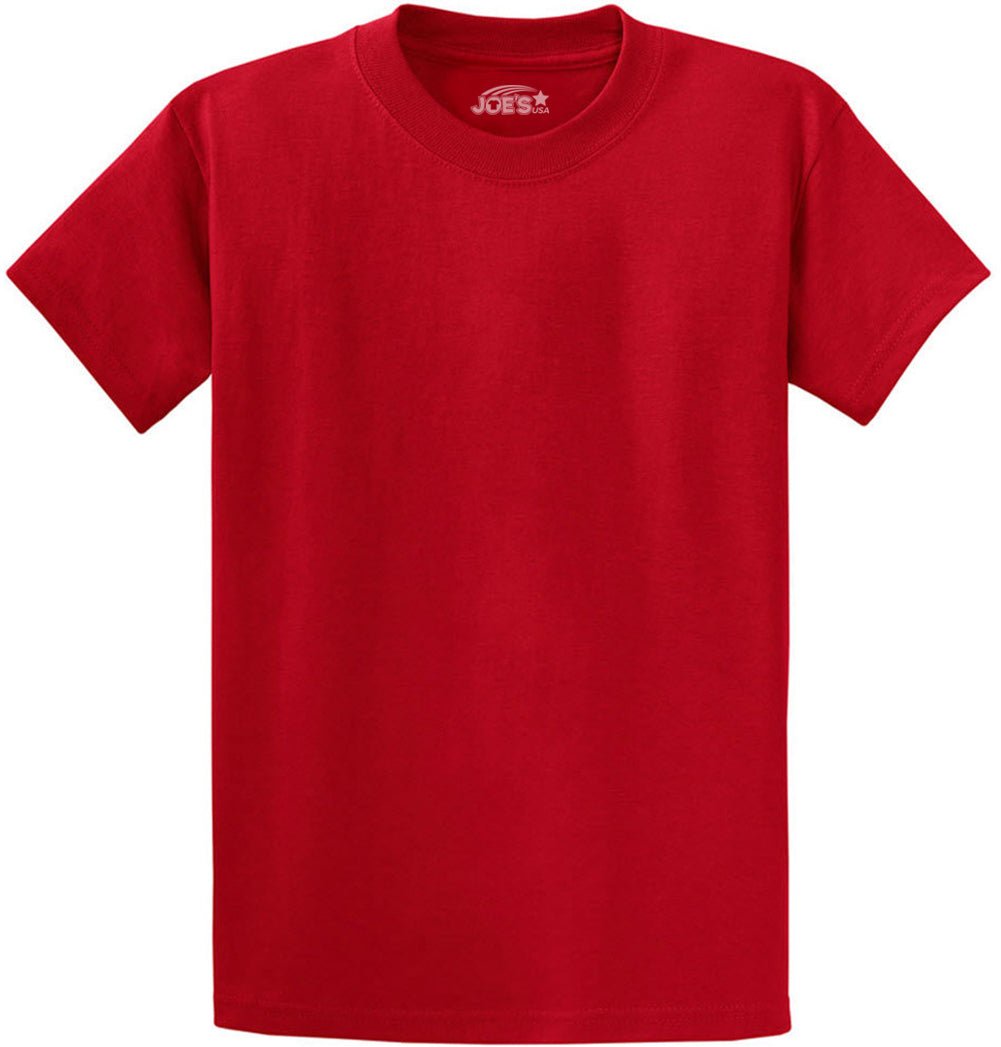 6.1oz 100% Heavy Cotton Men’s T-Shirt, Classic Fit Blank Plain Tee, Unprinted Casual Top
