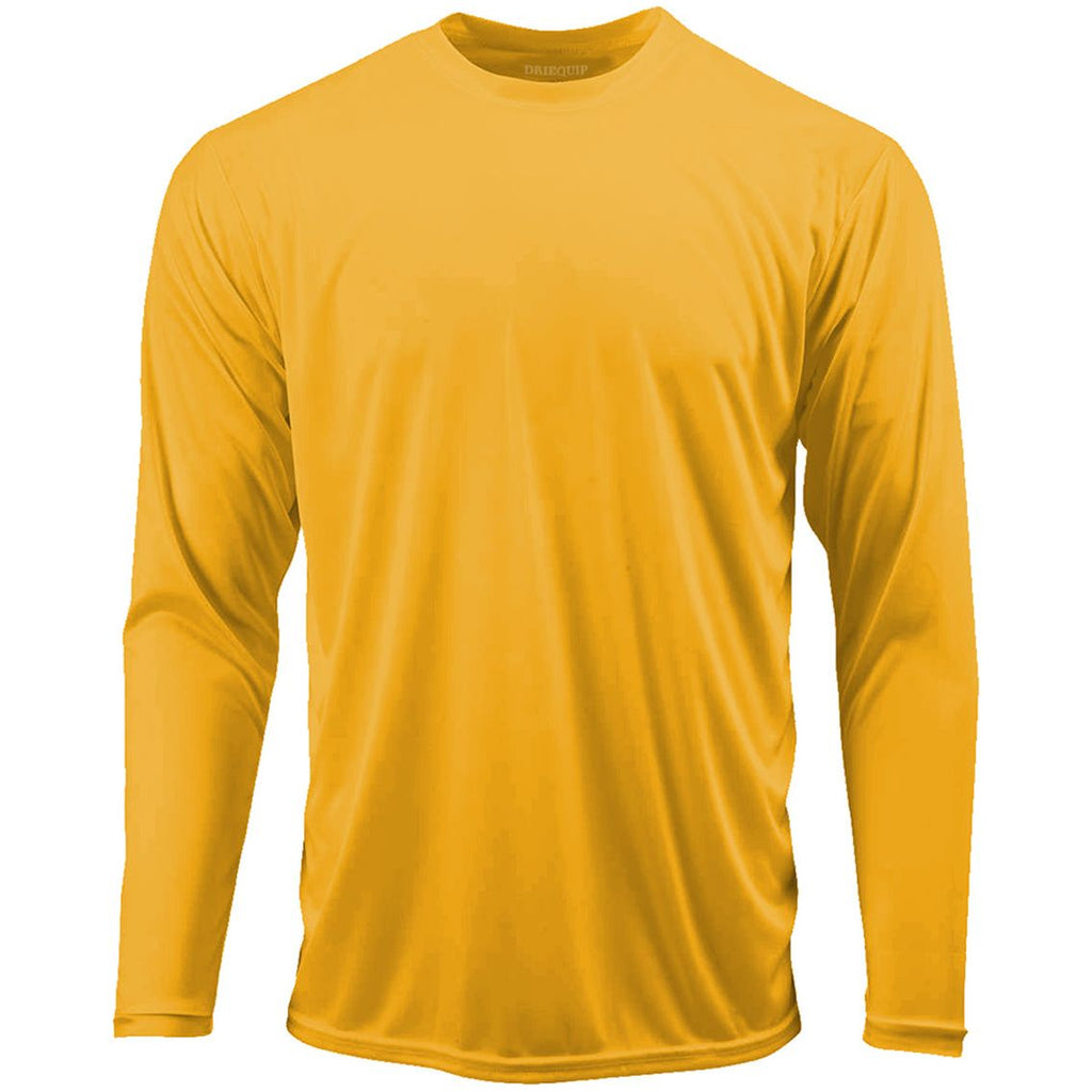 Men’s Moisture Wicking Long Sleeve Athletic Shirt, Quick Dry Blank Sport Tee