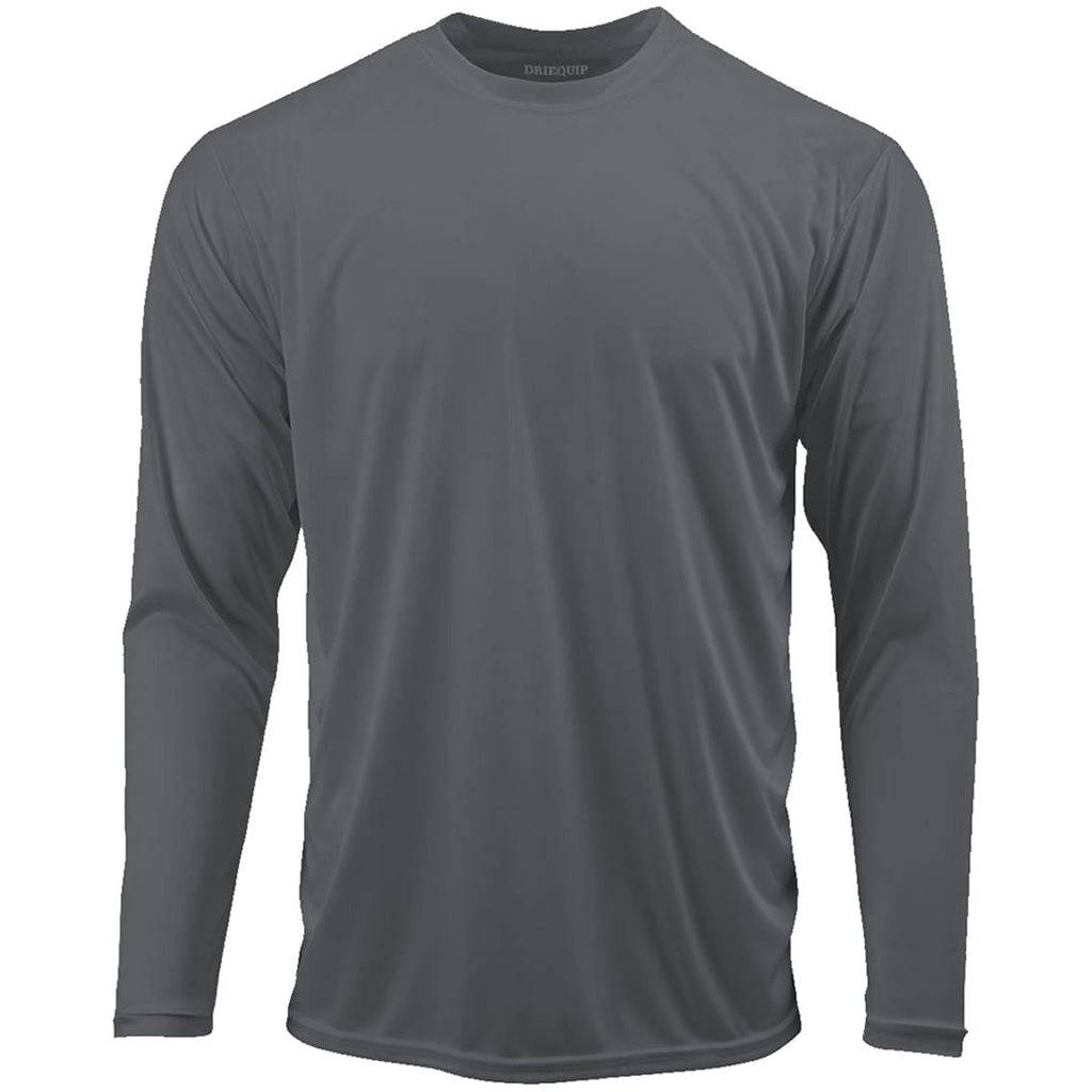 Men’s Moisture Wicking Long Sleeve Athletic Shirt, Quick Dry Blank Sport Tee