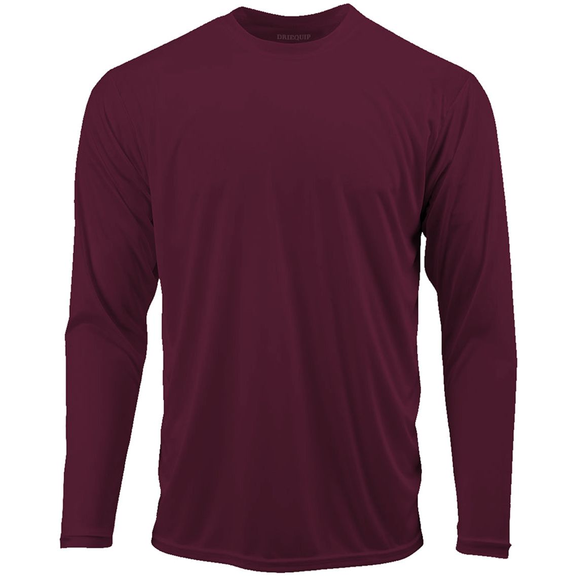 Men’s Moisture Wicking Long Sleeve Athletic Shirt, Quick Dry Blank Sport Tee