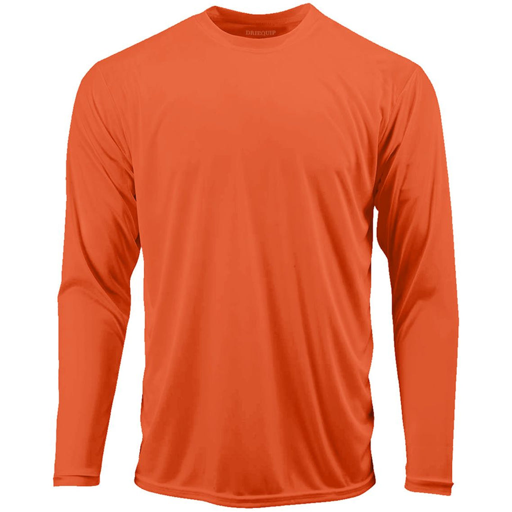 Men’s Moisture Wicking Long Sleeve Athletic Shirt, Quick Dry Blank Sport Tee