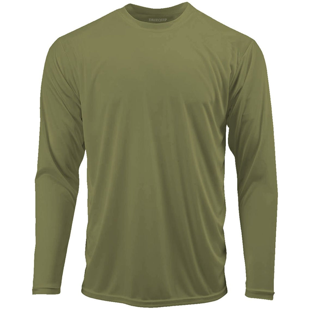 Men’s Moisture Wicking Long Sleeve Athletic Shirt, Quick Dry Blank Sport Tee