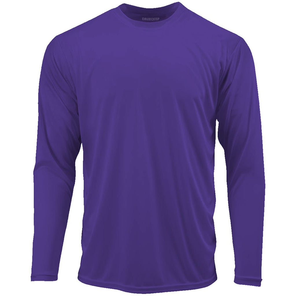 Men’s Moisture Wicking Long Sleeve Athletic Shirt, Quick Dry Blank Sport Tee