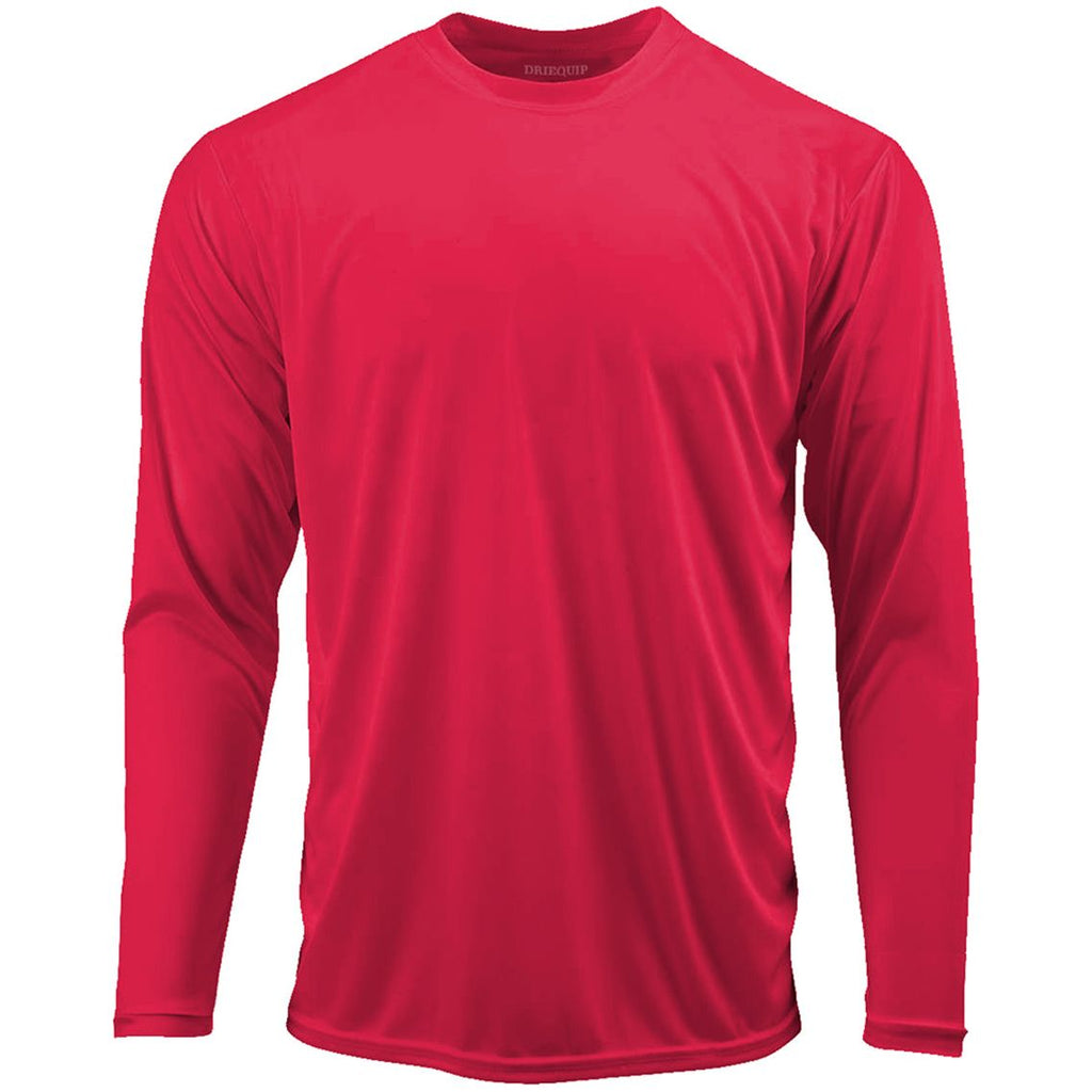Men’s Moisture Wicking Long Sleeve Athletic Shirt, Quick Dry Blank Sport Tee