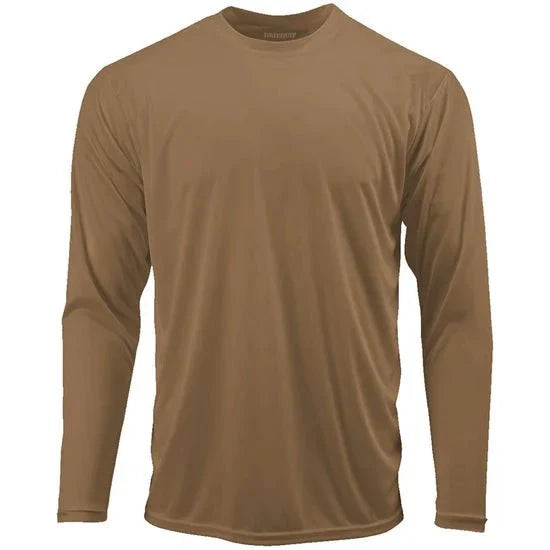 Men’s Moisture Wicking Long Sleeve Athletic Shirt, Quick Dry Blank Sport Tee