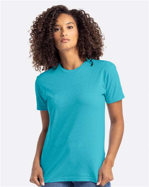 Unisex CVC Blend Short Sleeve T-Shirt, Soft Fitted Blank Plain Tee, Lightweight Casual Top