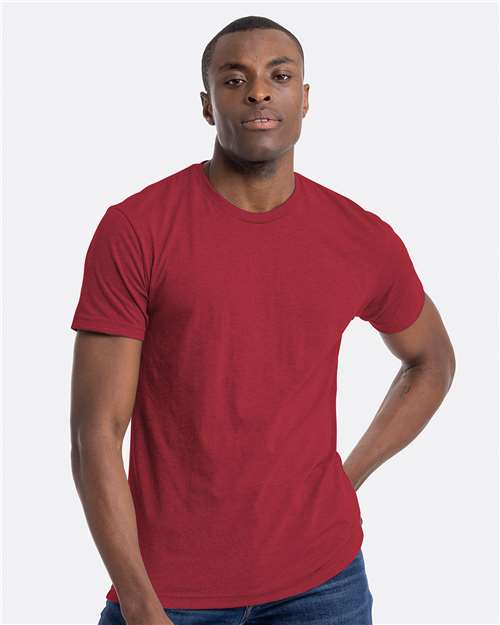 Unisex CVC Blend Short Sleeve T-Shirt, Soft Fitted Blank Plain Tee, Lightweight Casual Top