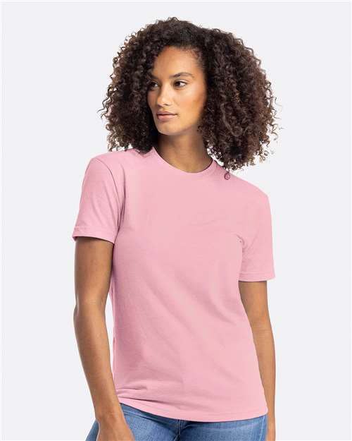 Unisex CVC Blend Short Sleeve T-Shirt, Soft Fitted Blank Plain Tee, Lightweight Casual Top