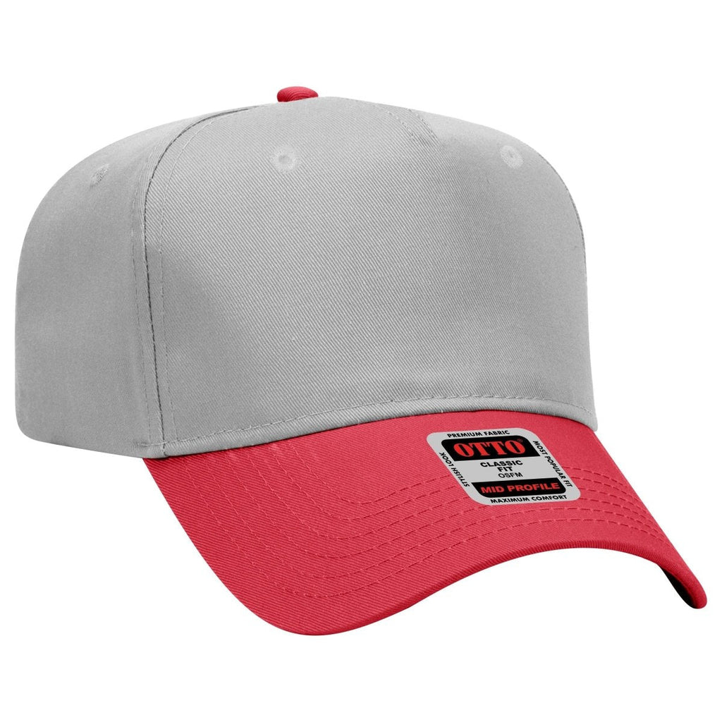Mid Profile 5 Panel Baseball Cap, Blank Plain Snapback Hat, Unstructured Unprinted Cap