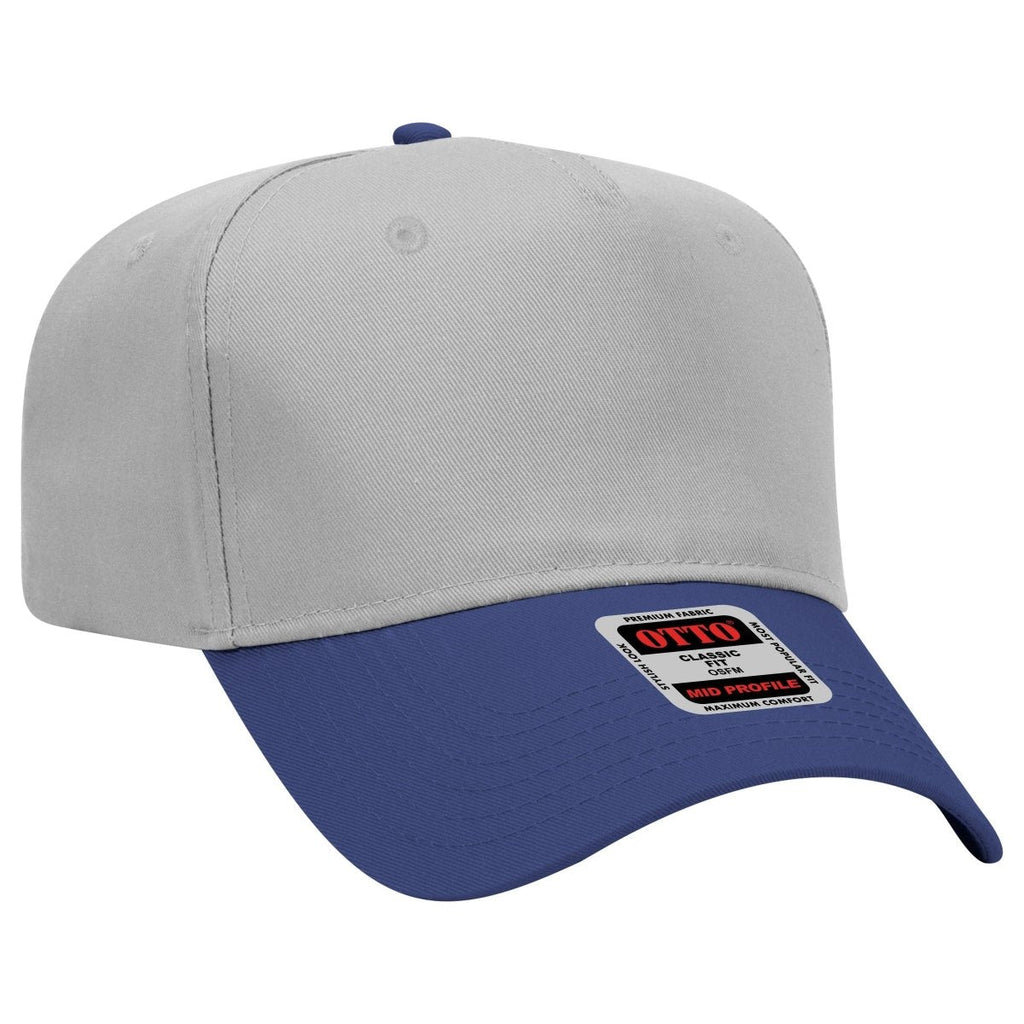 Mid Profile 5 Panel Baseball Cap, Blank Plain Snapback Hat, Unstructured Unprinted Cap