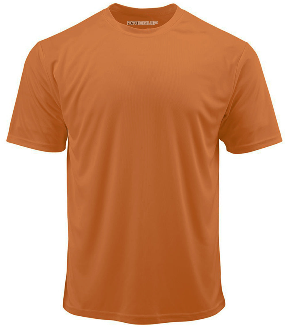 Men’s Athletic Performance Training T-Shirt, Lightweight Breathable Blank Sport Tee