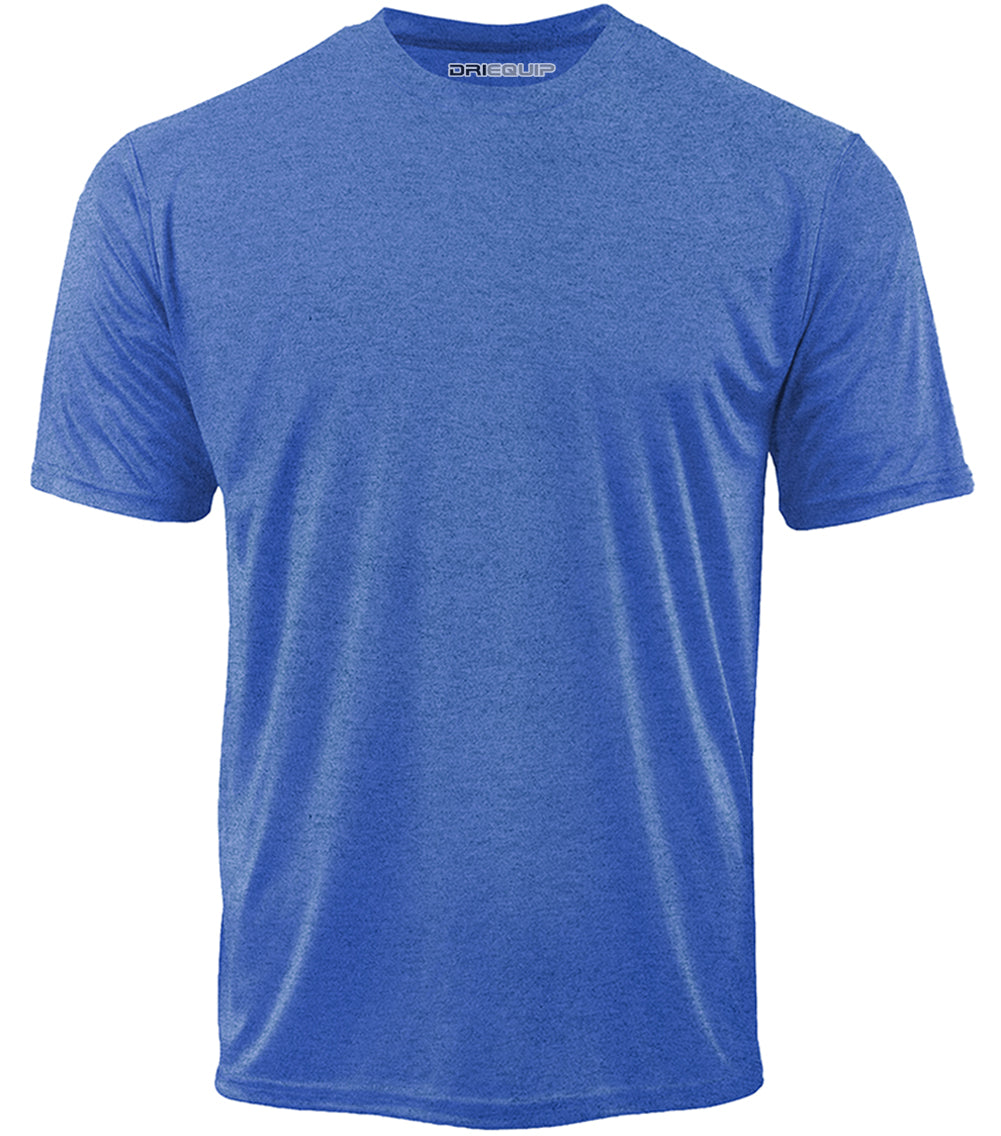 Men’s Athletic Performance Training T-Shirt, Lightweight Breathable Blank Sport Tee
