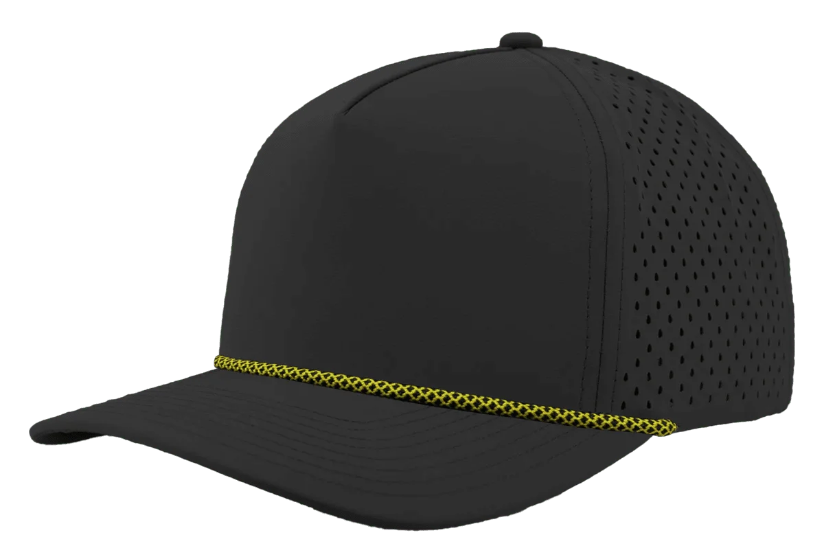 5-Panel Rope Snapback Baseball Cap, Unstructured Blank Trucker Hat Snapback Hat