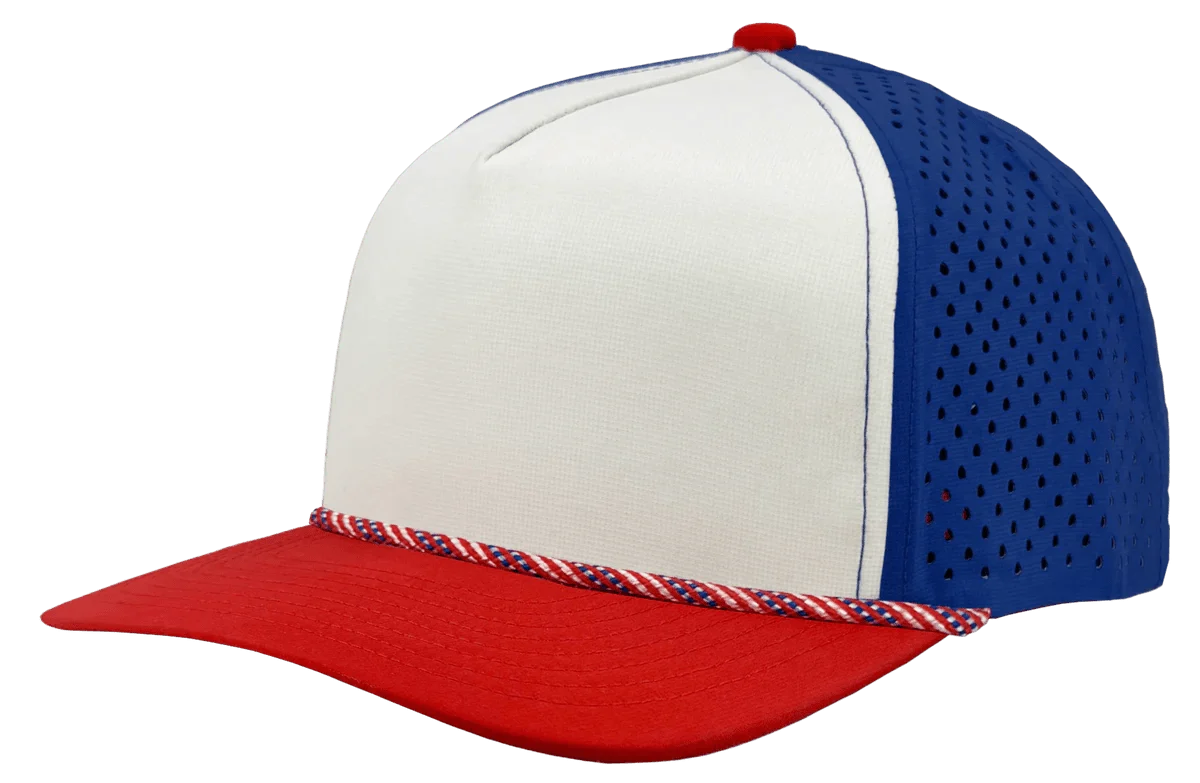 5-Panel Rope Snapback Baseball Cap, Unstructured Blank Trucker Hat Snapback Hat